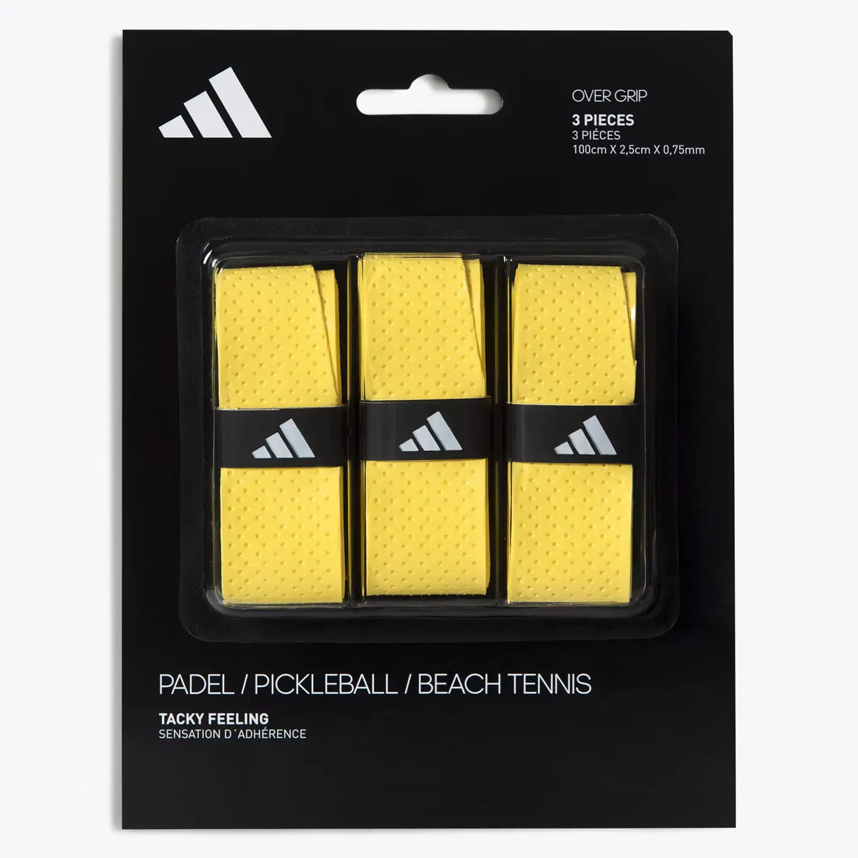 ADIDAS 3 UNIDADES YELLOW OG01YE OVERGRIP