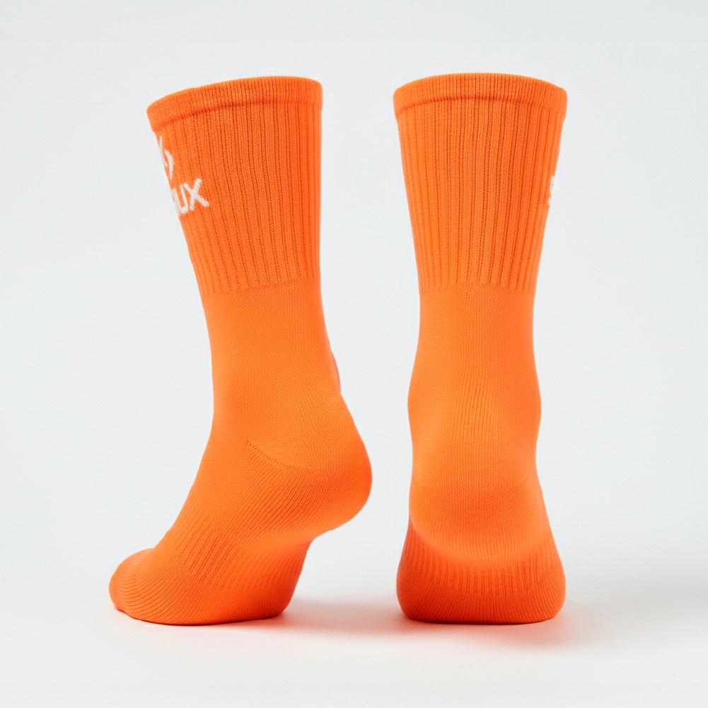PACK OF 2 SOCKS SIUX GROOVE 26 TALL CANE WHITE ORANGE