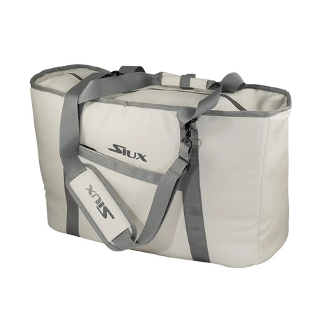 White and gray bag with 'Siux' branding on a white background