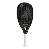 Black and white adidas paddle on a white background
