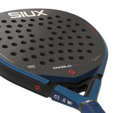 Siux Diablo paddle with textured surface and brand name on a white background