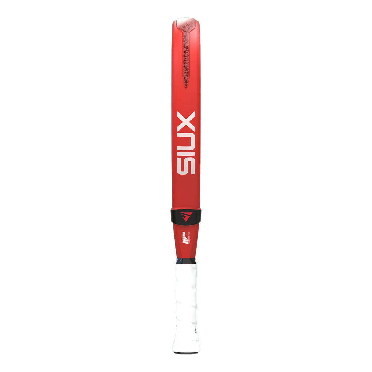 Red and white baseball bat with 'SIUX' branding on a white background