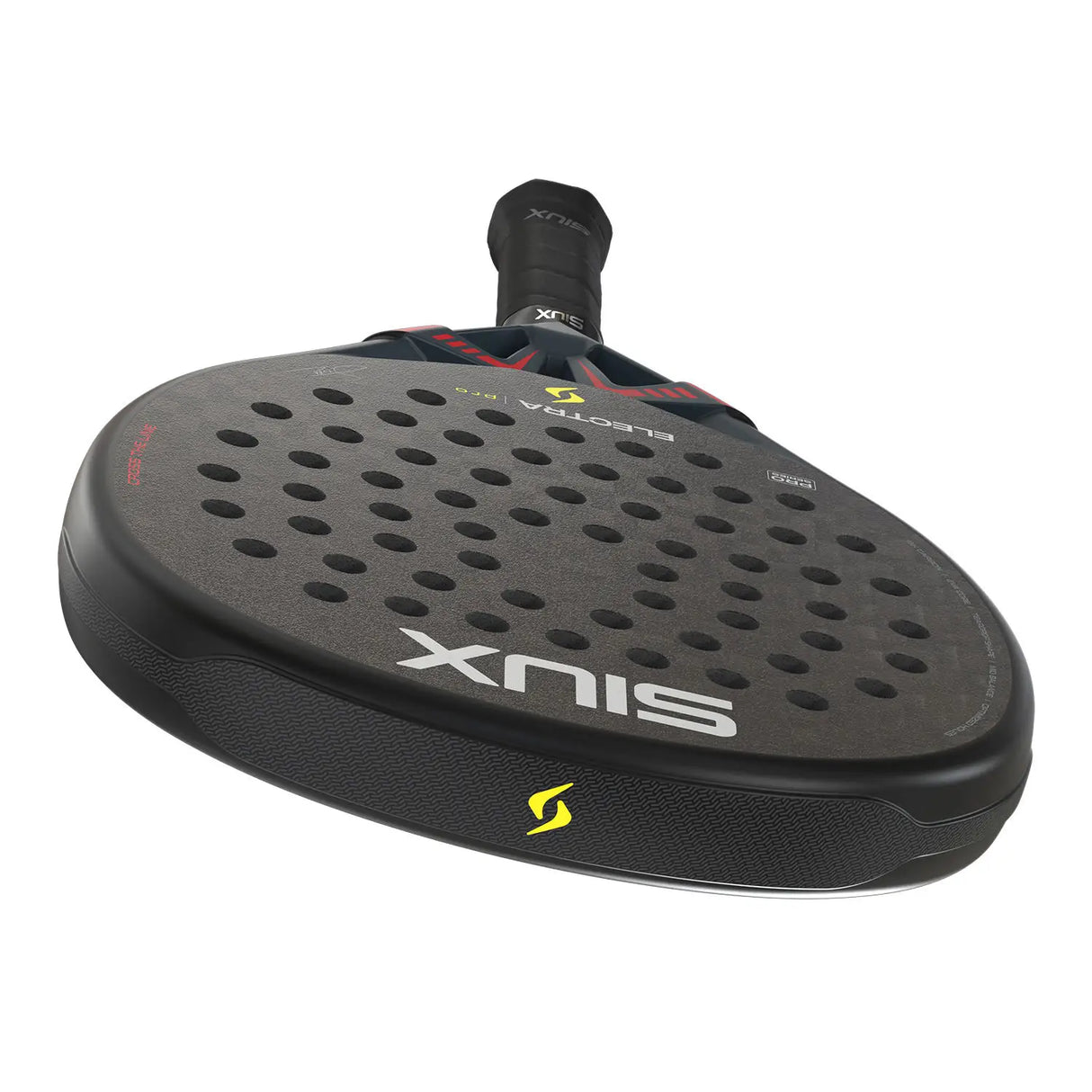 Black sports pad with 'Siux' branding on a white background