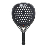 Black SIUX Pegasus Pro padel racket on a white background