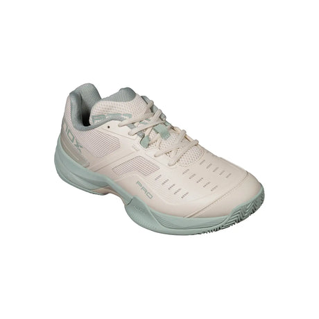 White and light blue sneaker on a white background