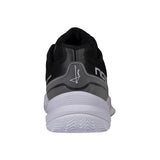 Black and gray athletic shoe with 'NOX' branding on a white background