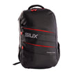 Black backpack with red accents and 'SIUX' branding on a white background
