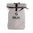 Gray bag with black strap and SIUX logo on a white background