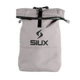 Gray bag with black strap and SIUX logo on a white background