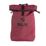 Maroon roll-top bag with black SIUX logo on a white background