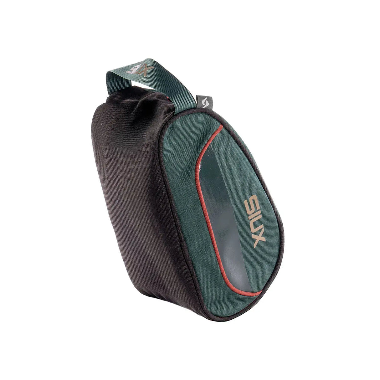 Green and black bag with 'Siux' branding on a white background