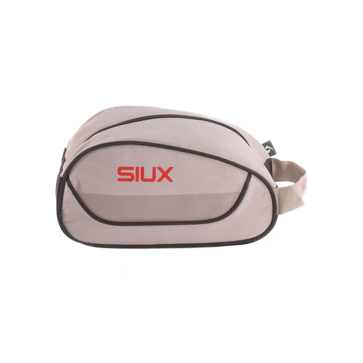 Beige pouch with black accents and 'SIUX' branding on a white background