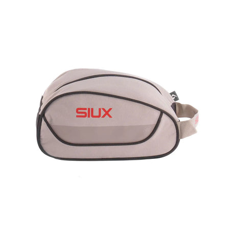 Beige pouch with black accents and 'SIUX' branding on a white background