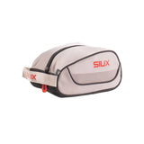 Gray toiletry bag with 'SIUX' branding on a white background