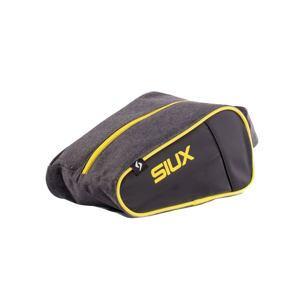 Gray and yellow waist bag with 'SIUX' branding on a white background