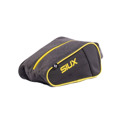 Gray and yellow waist bag with 'SIUX' branding on a white background