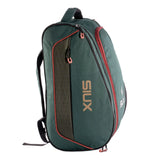 Green siux racket bag side view