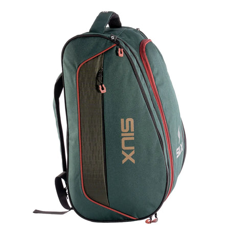 Green siux racket bag side view