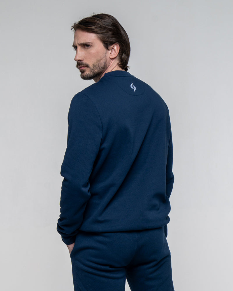 SWEATSHIRT SIUX BASIC 26 MARINE
