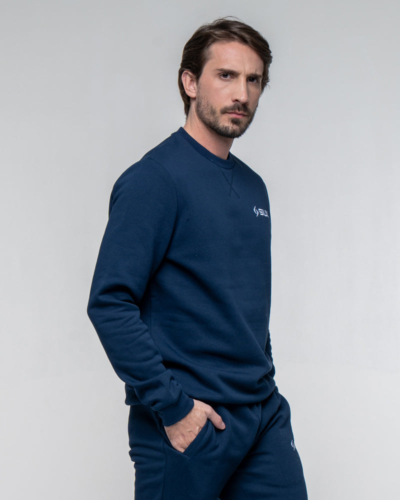 SWEATSHIRT SIUX BASIC 26 MARINE