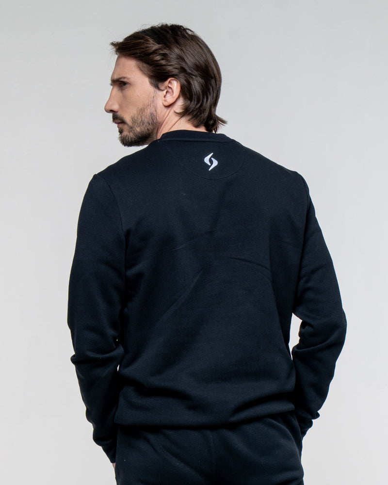 SWEATSHIRT SIUX BASIC 26 BLACK
