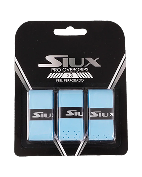 SIUX BLISTER OVERGRIPS PRO X3 BLUE PERFORATED