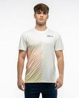 Camiseta half white front