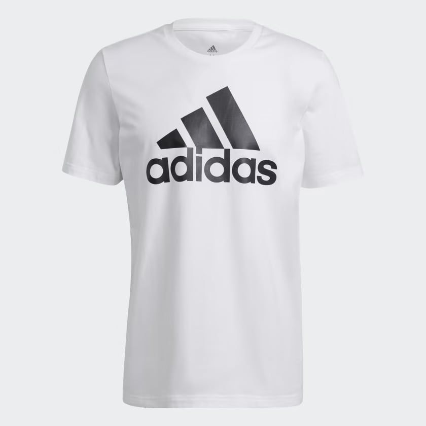 Essentials Big Logo Tee White GK9121 01 laydown