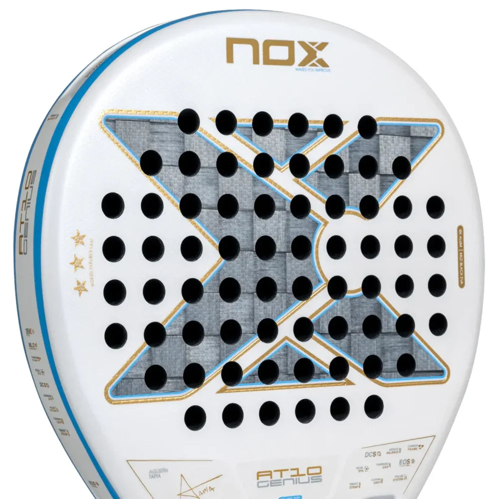 NOX AT10 Genius 18K Alum Argentina Edition by Agustin Tapia Padel Racket