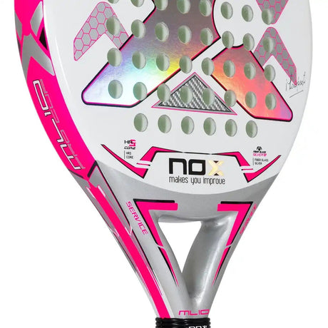 NOX ML10 PRO CUP Silver Padel Racket racket with cover bag-club padel