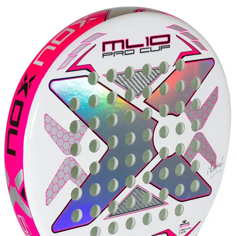 NOX ML10 PRO CUP Silver Padel Racket racket with cover bag-club padel