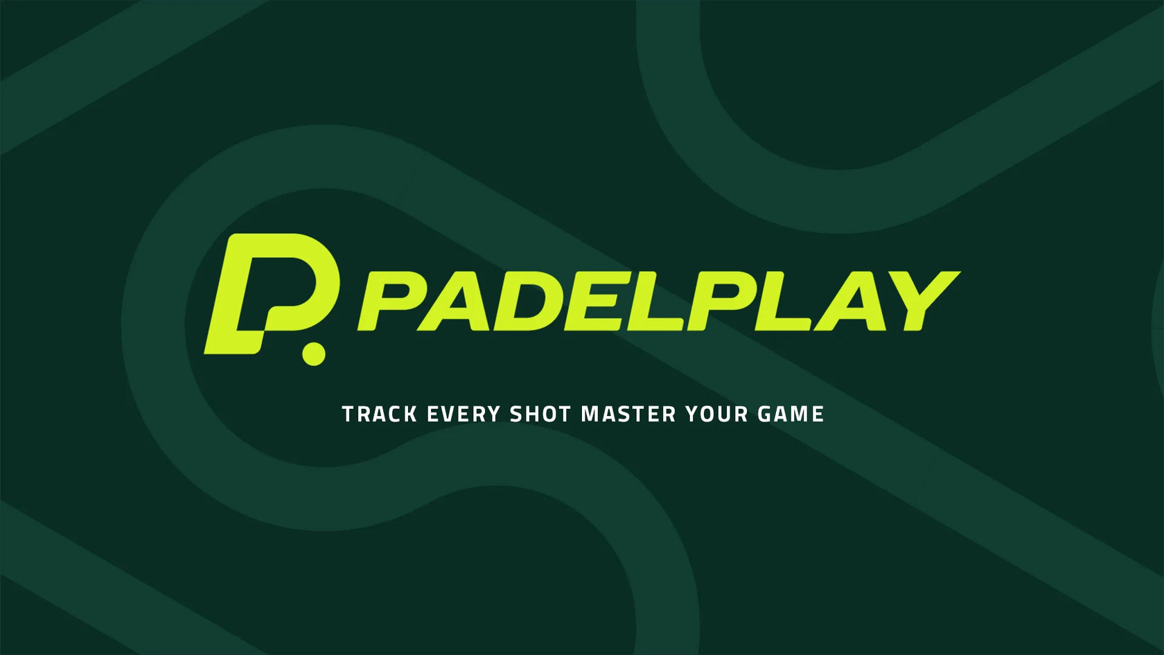 PadelPlay logo with green text on a dark green background