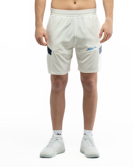 Short color block white front