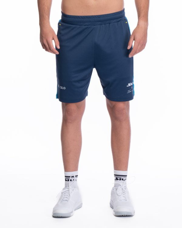 Short diablo sanyo blue front-padel tennis