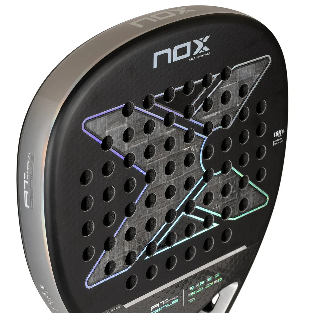 NOX AT GENIUS ATTACK 18K PADEL TENNIS RACKET 2024 (3)