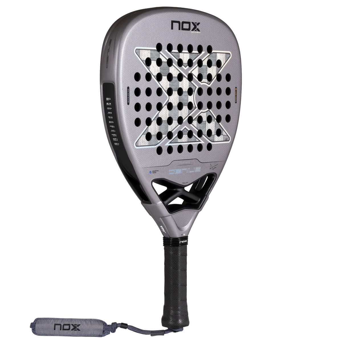 NOX Genius Attack 18K Alum by Agustin Tapia 2027 Padel Racket