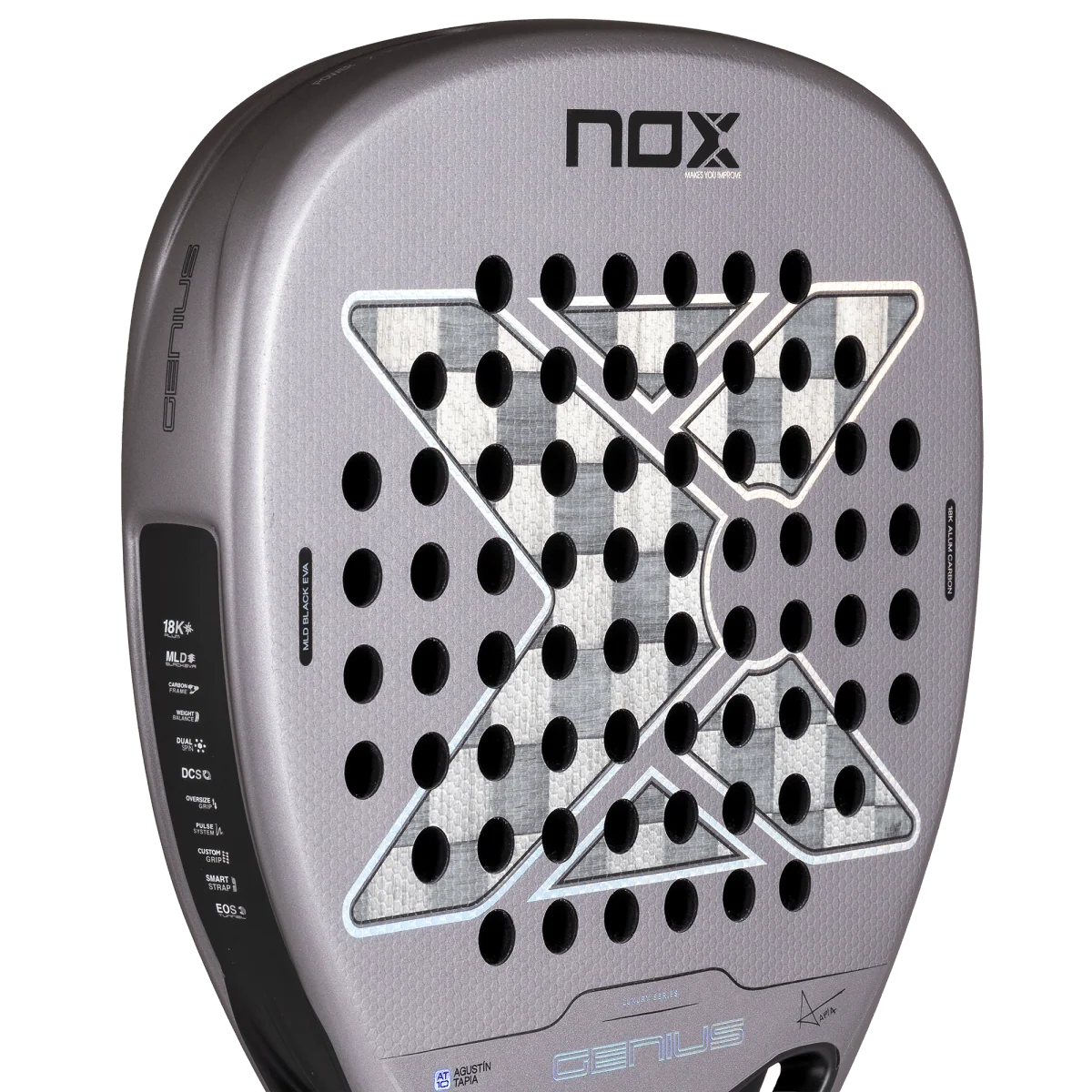 NOX Genius Attack 18K Alum by Agustin Tapia 2027 Padel Racket