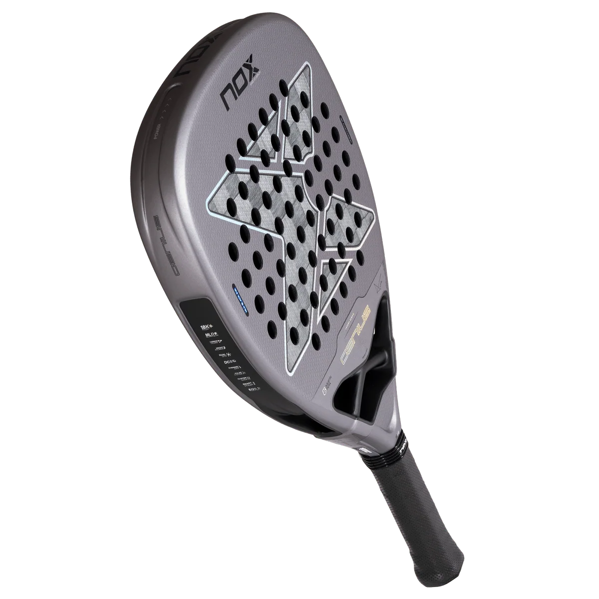 NOX Genius Attack 18K Alum by Agustin Tapia 2027 Padel Racket