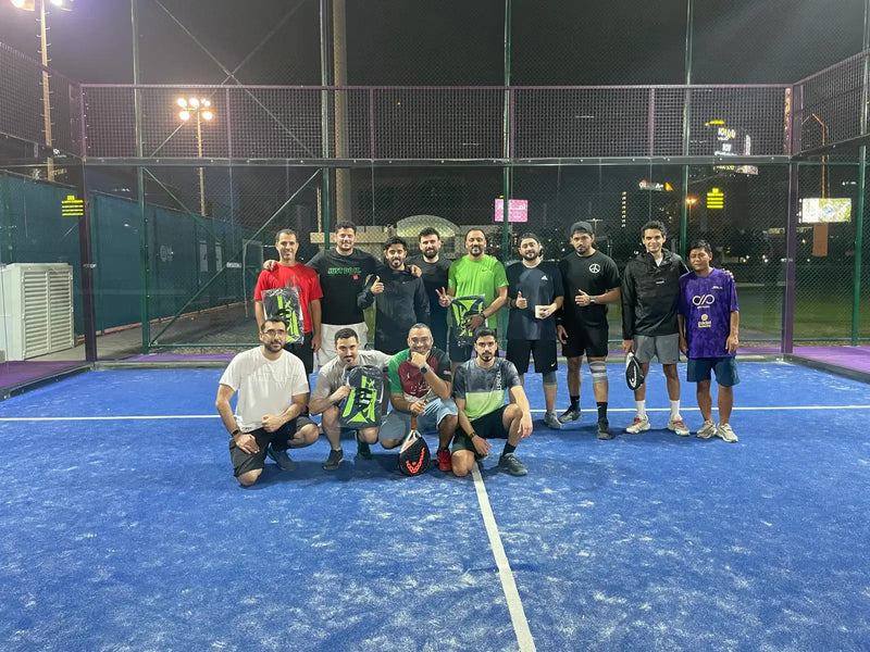 padel tennis group photo