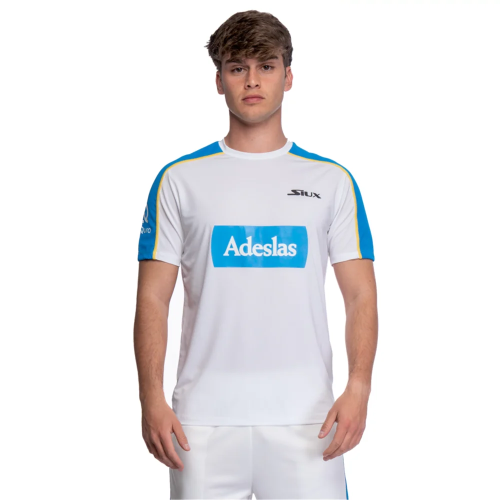 SIUX Padel Tshirt Diablo Sanyo Official White 2023 1