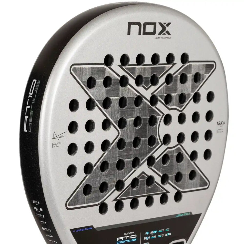 NOX AT10 Luxury GENIUS 18K Alum Padel Racket 2024 nox 2024 Padel Rackets-club padel